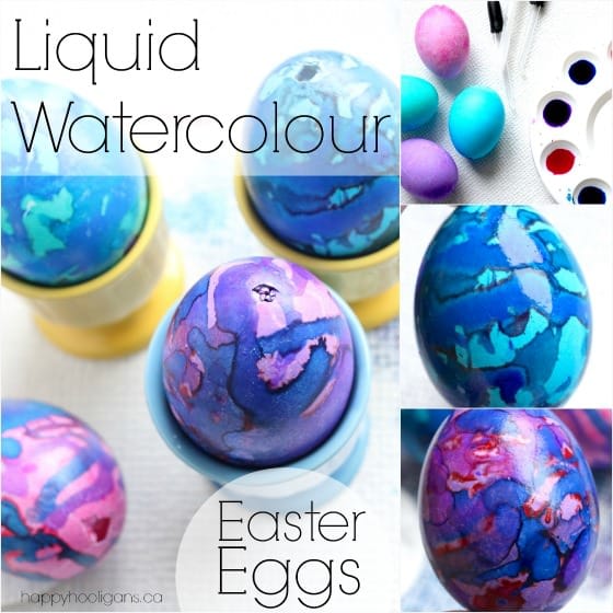 Decorating Easter Eggs with Liquid Watercolours by Happy Hooligans