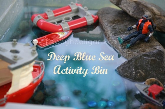 Deep Blue Sea Activity Bin - Happy Hooligans 