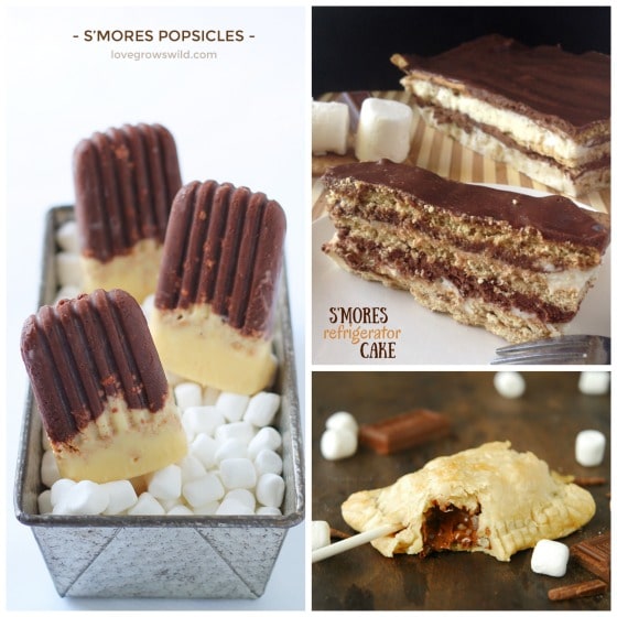 smores popsicles smores refrigerator cake smores pie pops