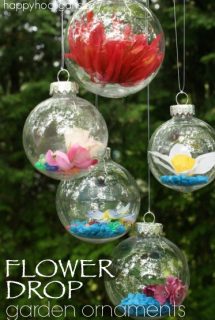 DIY Flower Drop Garden Ornaments