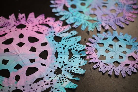 doily snowflakes