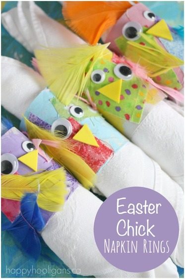 Easter Chick Napkin Rings