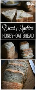 Easy Bread Machine Honey Oat Bread for Pinterest