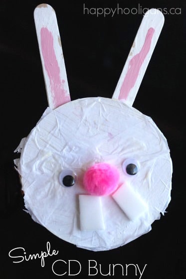 Easy CD Bunny Craft