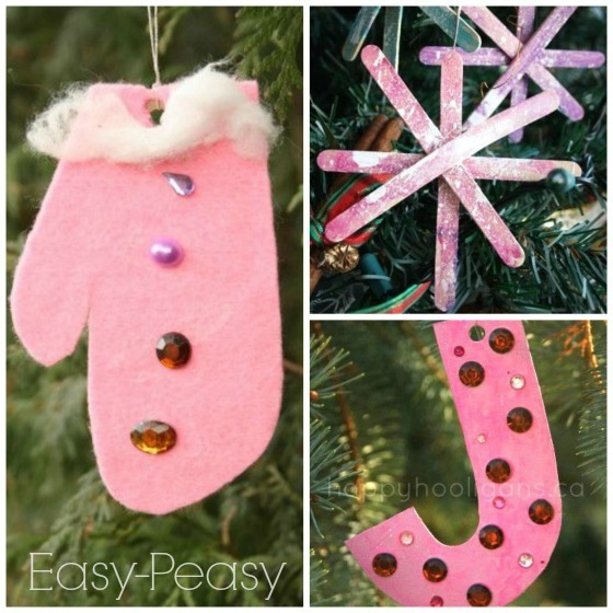 Easy homemade Christmas Ornaments for Toddlers to Make