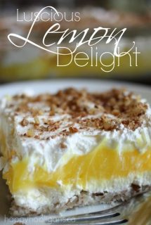 Easy Luscious Lemon Delight Dessert - Happy Hooligans copy