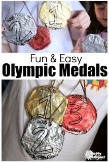 Easy Olympic Medals Craft for Kids - Happy Hooligans