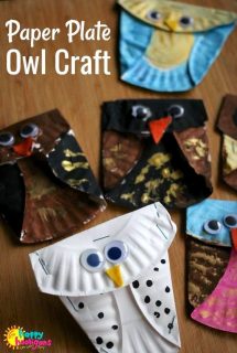 Easy Paper Plate Owl Craft - Happy Hooligans