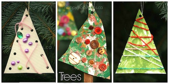 Easy Tree Ornaments for Toddlers and Preschoolers