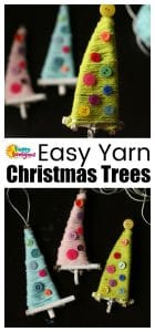 Easy Yarn Christmas Trees