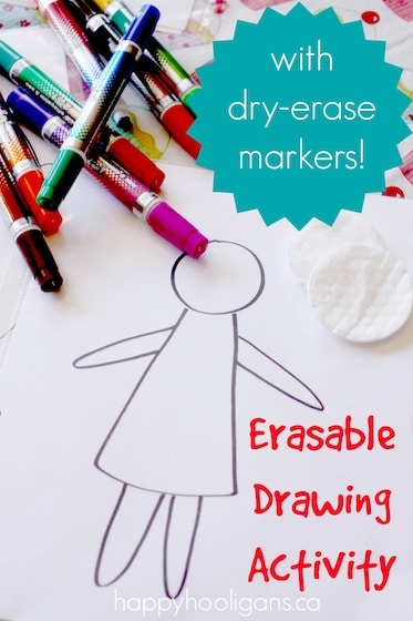 Erasable Drawing Activity- Happy Hooligans