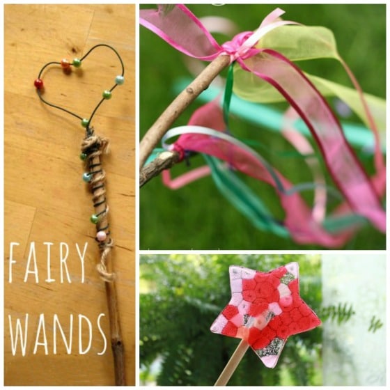 3 fairy wands for kids to make