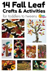 Fall Leaf Crafts for Kids from toddler to tween