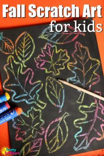 Fall Scratch Art for Kids - Happy Hooligans