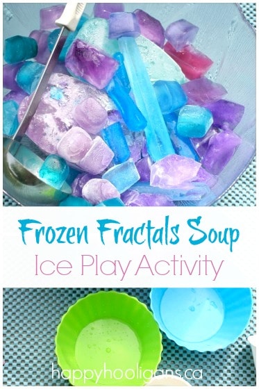 Frozen Fractals Soup Ice Play Activity