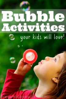 Fun Bubble Activities kids will love