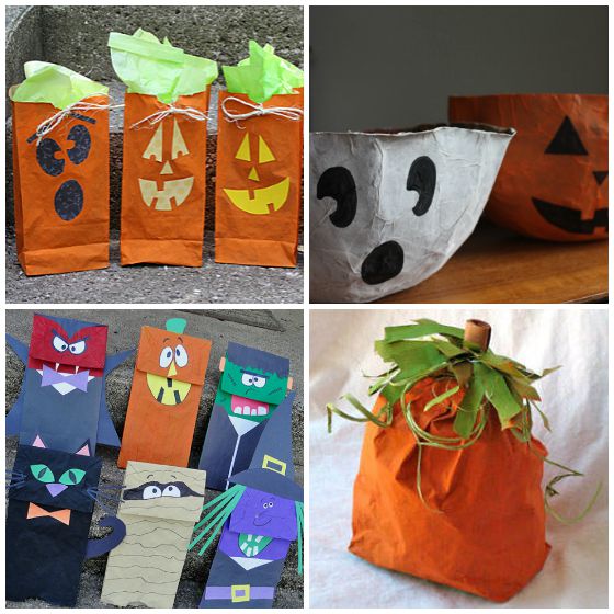 halloween paper bag crafts