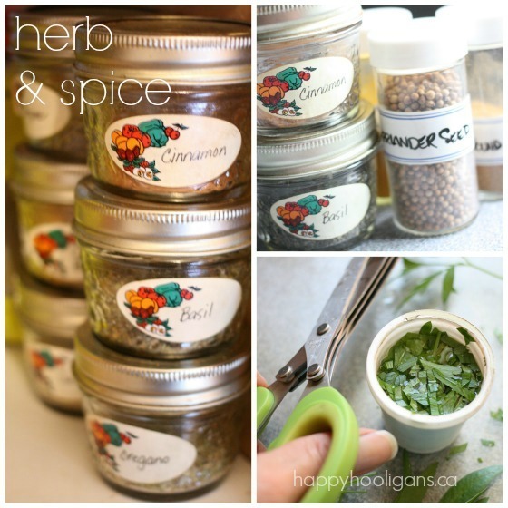 herb and spice storage hacks