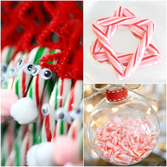 homemade candy cane ornaments