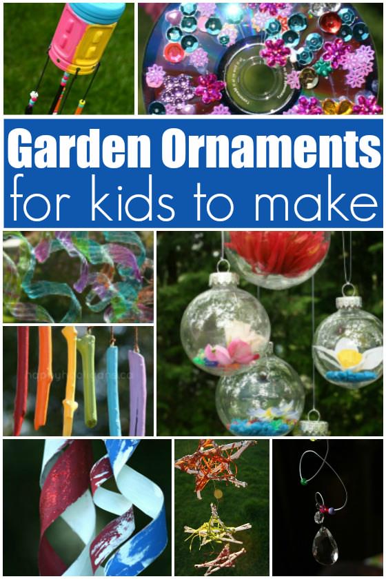 Homemade Garden Ornaments for Kids to Make - Happy Hooligans