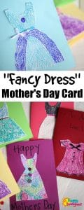 Homemade Mother's Day Card for Kids To Make - Fancy Dress