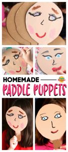 Homemade Paddle Puppets Craft