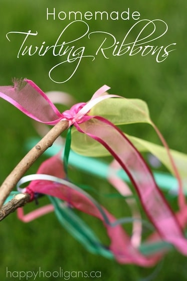 Homemade Twirling Ribbons