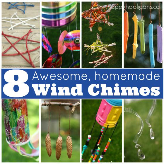 8 homemade wind chimes kids can make