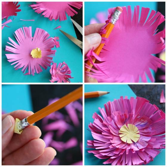 How to Make Paper Mum Flowers step photos