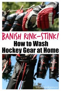 How to wash hockey equipment in the washing machine at home