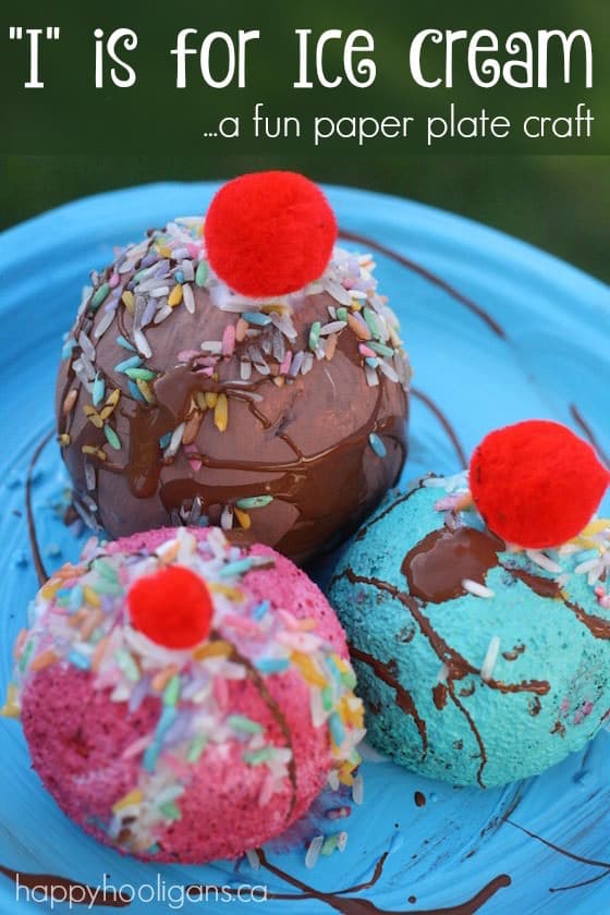 Paper Plate Ice Cream Craft - Happy Hooligans