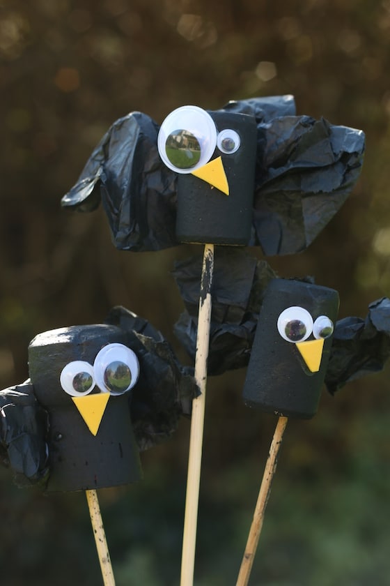 crow craft for kids