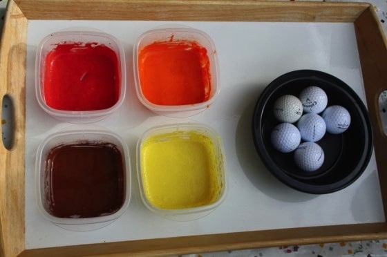 golf ball painting