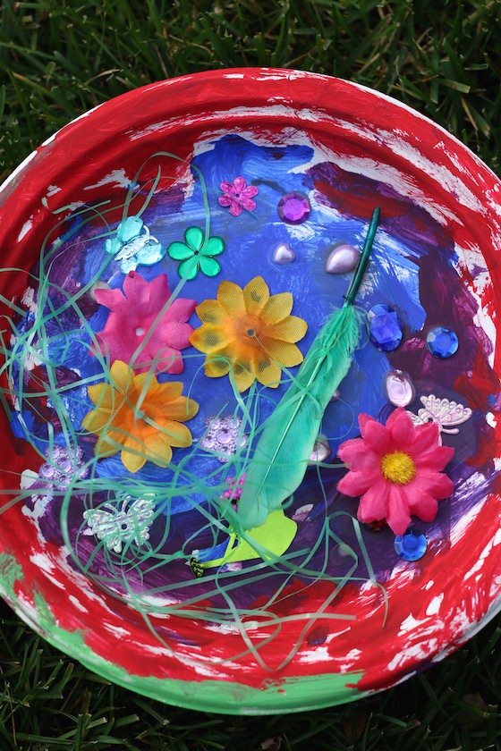 a paper plate garden craft