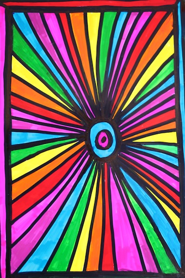 Starburst sharpie art