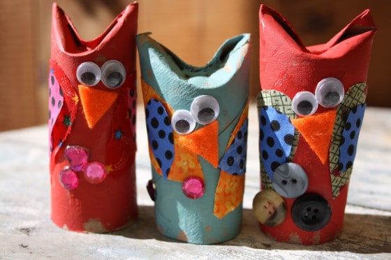 Easy adorable toilet roll owl craft for preschoolers