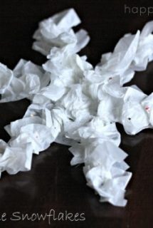 simple tissue paper snowflakes cover photo