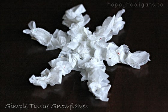 simple tissue paper snowflakes cover photo