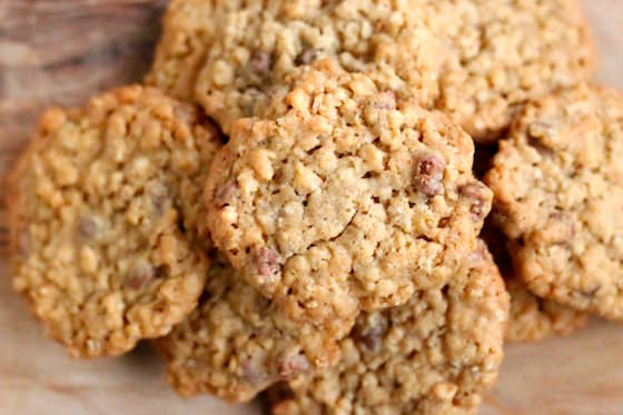 Cookies with rice krispies, chocolate chips and oatmeal