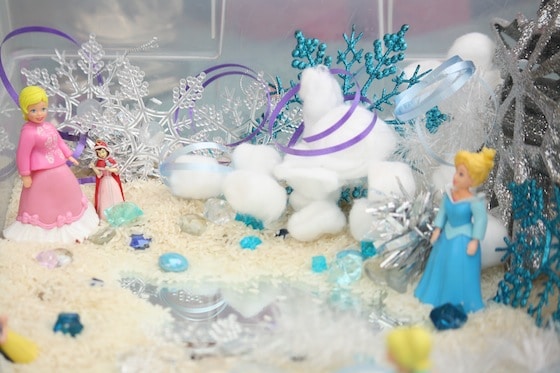 Anna and Elsa Sensory Bin