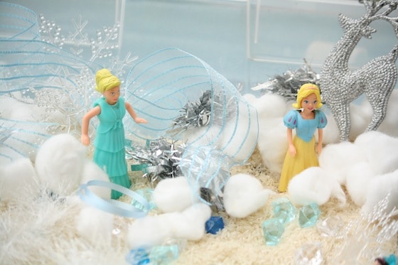 frozen sensory bin for kids