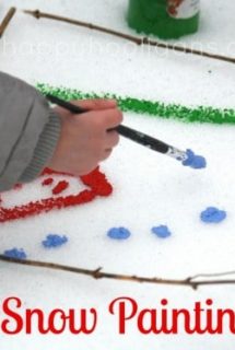 snow painting