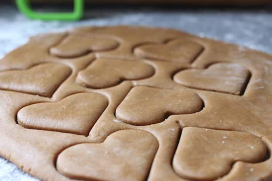 Ginger Bread COokie Dough Hearts