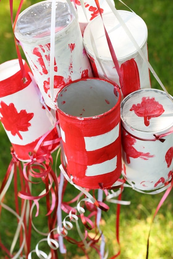 Homemade Canadian Windsocks