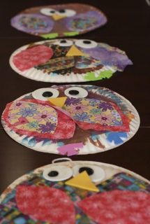 Paper Plat Owl Craft