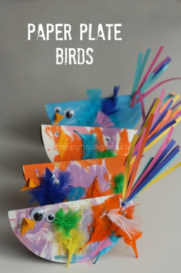 Paper Plate Bird Craft - Happy Hooligans 