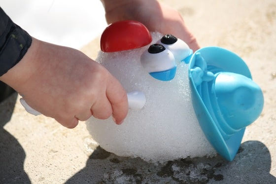  Mr. Potato Head on a snowball.