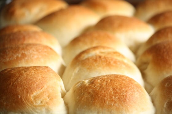 Homemade Dinner Rolls made in Bread Maker