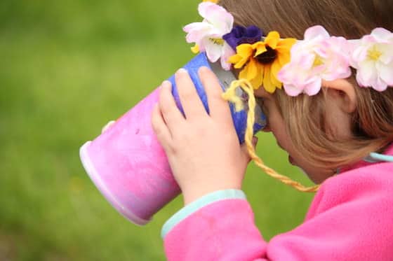 homemade binocular craft for kids