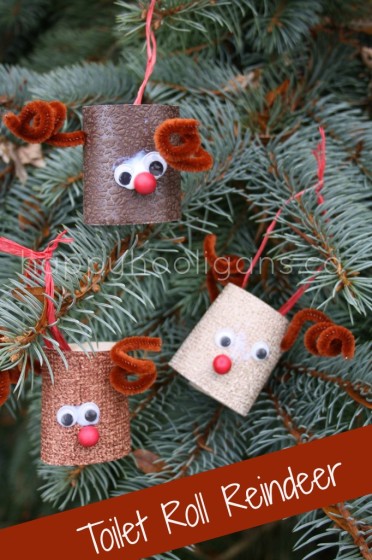 toilet roll reindeer craft for preschoolers